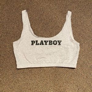 playboy crop tank